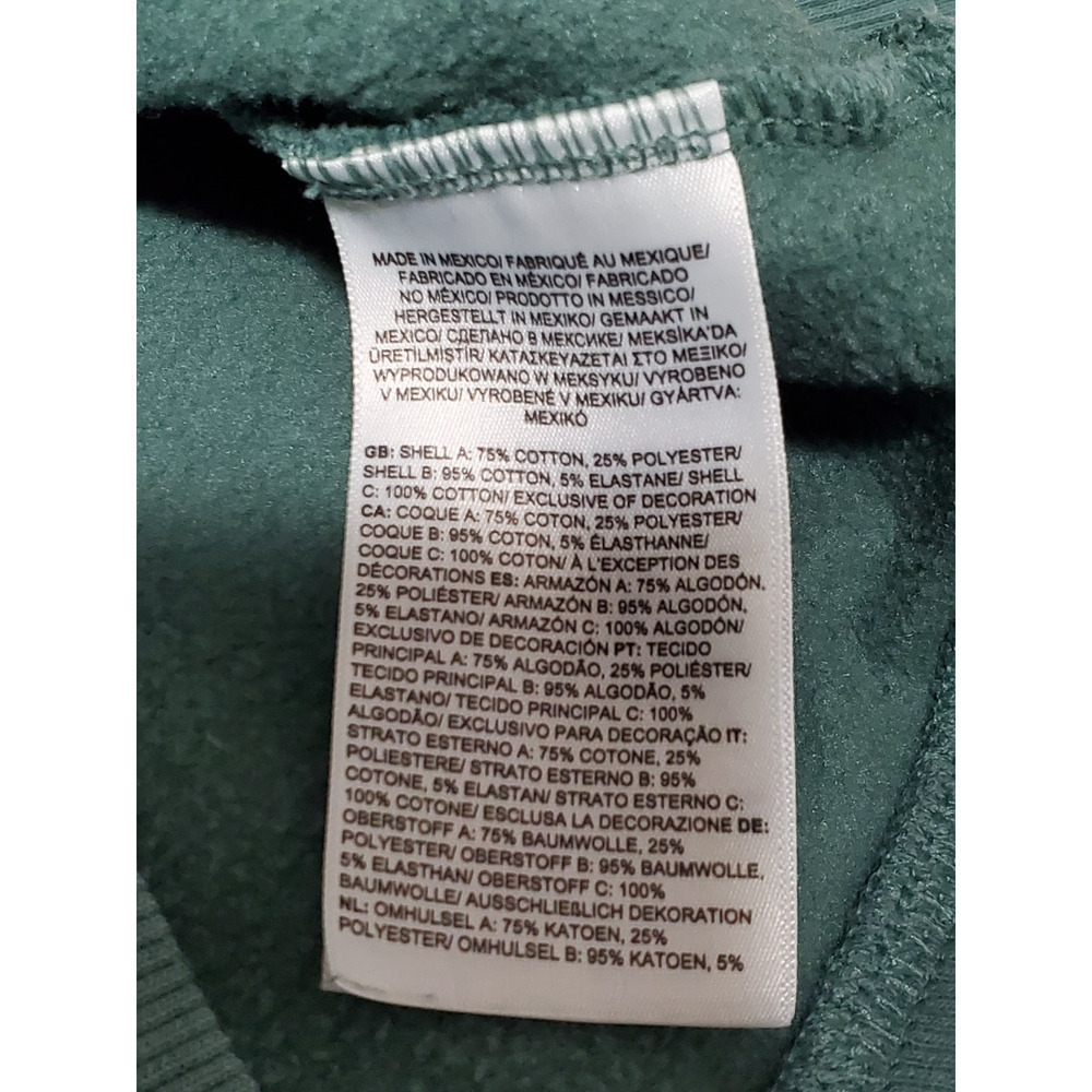 The North Face Pullover Hoodie Women S Green Logo Outdoor Casual Sweatshirt - Picture 8 of 11